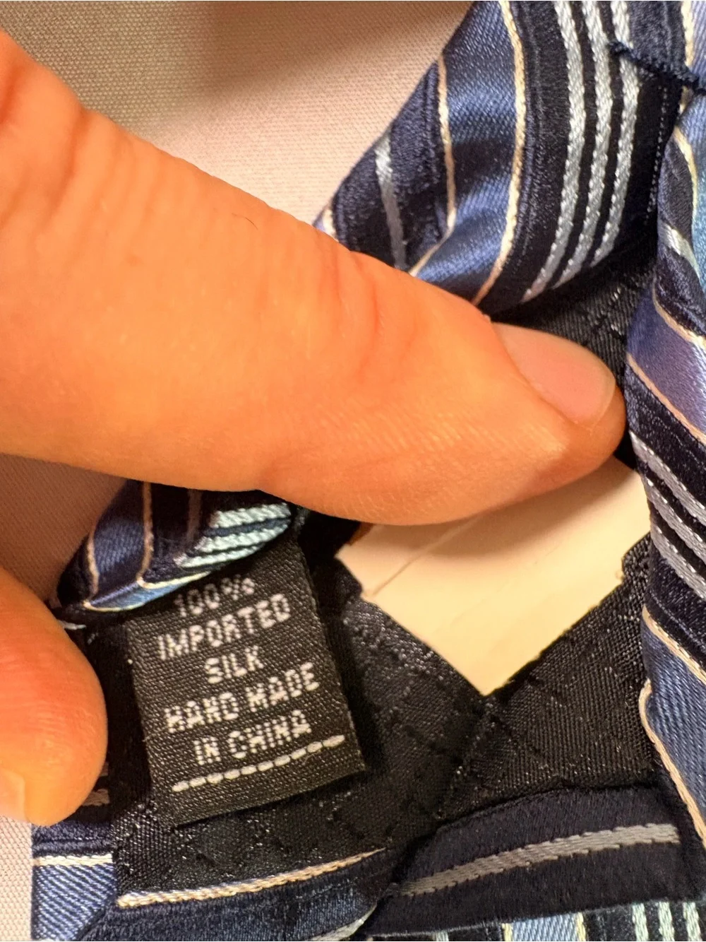 Classic Blue Striped Men’s Tie